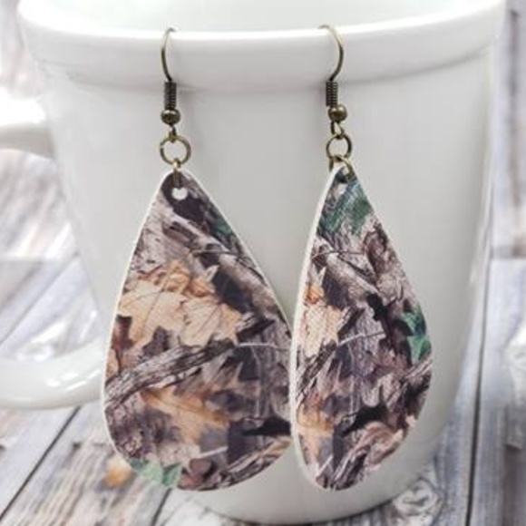 My AuSome Boutique Jewelry - 2.5" Camo Earrings My AuSome Boutique Jewelry - 2.5" Camo Earrings